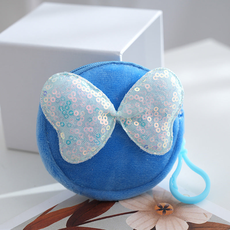 Wholesale Bow Bag ID Card Bag Crystal super soft Keychain